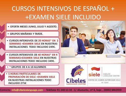 OFERTA CURSO INTENSIVO DE ESPAÑOL  MAS EXAMEN SIELE
