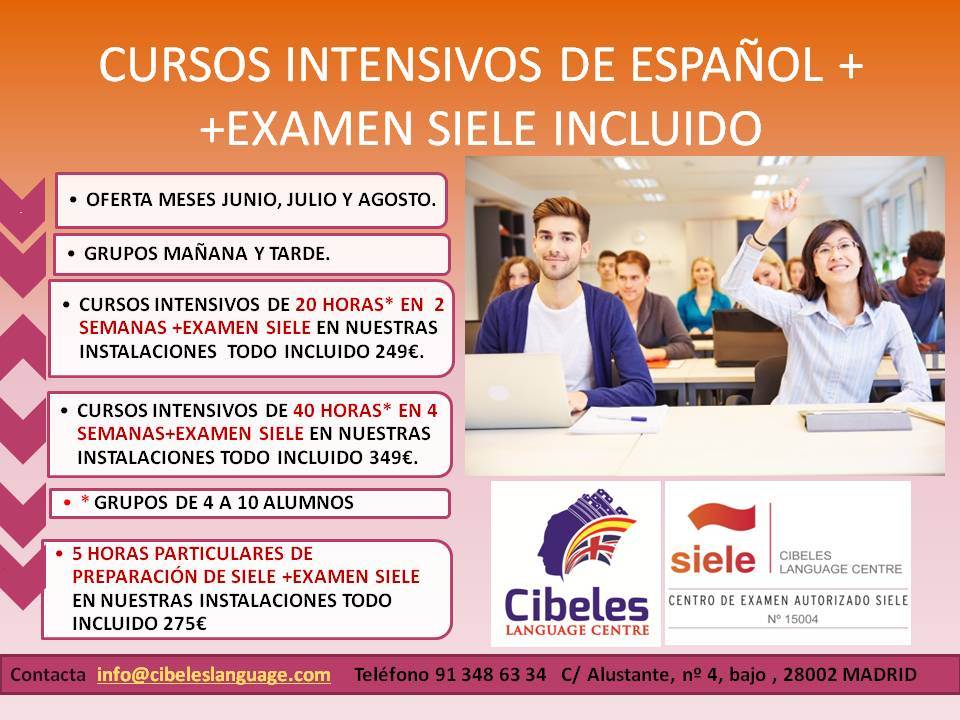 INTENSIVOS ESPAÑOL VERANO