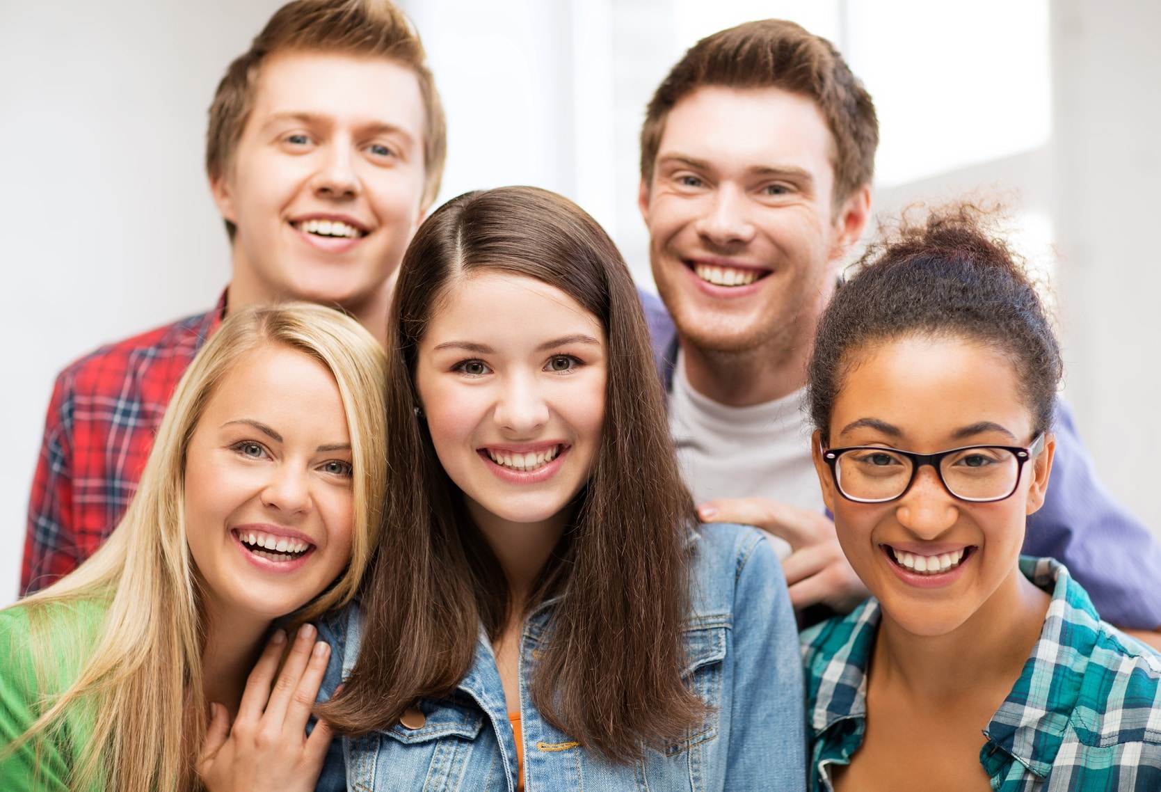 Group of students at school